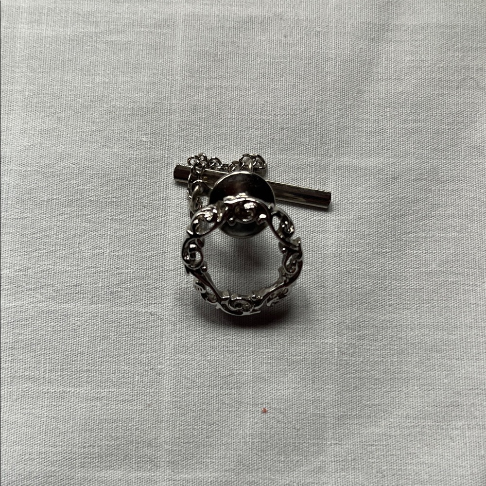 Elegant Silver Tie Tack